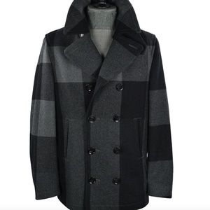 NEW YEAR SALE‼️  Burberry Brit Big Check Double breasted Slim Fit Coat